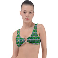 Game Over Karate And Gaming - Pixel Martial Arts Ring Detail Bikini Top by DinzDas