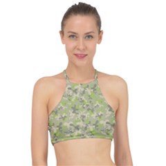 Camouflage Urban Style And Jungle Elite Fashion Racer Front Bikini Top by DinzDas