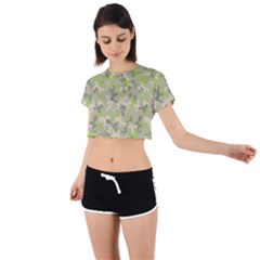 Camouflage Urban Style And Jungle Elite Fashion Tie Back Short Sleeve Crop Tee by DinzDas