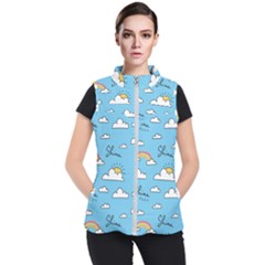 Sky-pattern Women s Puffer Vest by Bejoart