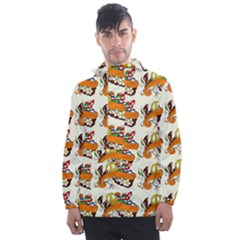 Love And Flowers And Peace Fo All Hippies Men s Front Pocket Pullover Windbreaker by DinzDas