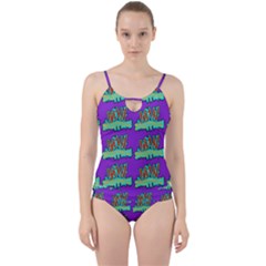 Jaw Dropping Comic Big Bang Poof Cut Out Top Tankini Set by DinzDas