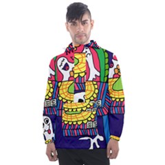 Circus Ghosts Digital Men s Front Pocket Pullover Windbreaker