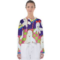 Circus Ghosts Sing Women s Slouchy Sweat