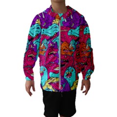 Dinos Kids  Hooded Windbreaker by Sobalvarro