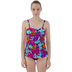 Dinos Twist Front Tankini Set by Sobalvarro