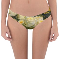 Yellow Roses Reversible Hipster Bikini Bottoms by Sparkle