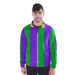 New Orleans Carnival Colors Mardi Gras Men s Windbreaker by yoursparklingshop