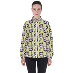 Doctor Pattern Women s High Neck Windbreaker