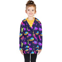 Space Pattern Kids  Double Breasted Button Coat by Amaryn4rt