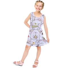 Cute-baby-animals-seamless-pattern Kids  Tunic Dress by Sobalvarro