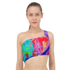 Crazy Graffiti Spliced Up Bikini Top  by essentialimage