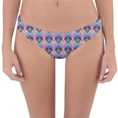 Pink And Blue Reversible Hipster Bikini Bottoms by Sparkle