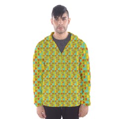 Lemon And Yellow Men s Hooded Windbreaker by Sparkle