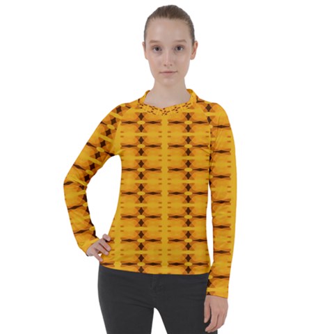 Digital Illusion Women s Pique Long Sleeve Tee by Sparkle