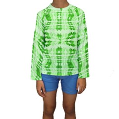 Digital Illusion Kids  Long Sleeve Swimwear by Sparkle