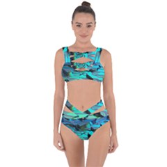 Digital Abstract Bandaged Up Bikini Set  by Sparkle