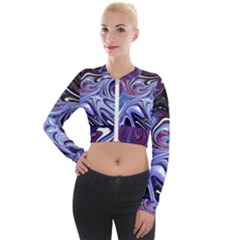 Galaxy Long Sleeve Cropped Velvet Jacket by Sparkle