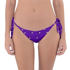 Zodiac Bat Pink Purple Reversible Bikini Bottom by snowwhitegirl