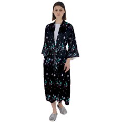 Galaxy Stars Maxi Satin Kimono by Sparkle