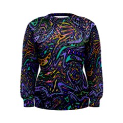 Multicolored Abstract Art Pattern Women s Sweatshirt by SpinnyChairDesigns