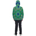 Peacock Mandala Kaleidoscope Arabesque Pattern Men s Front Pocket Pullover Windbreaker View2