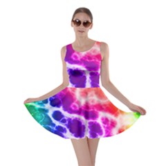 Colorful Tie Dye Pattern Texture Skater Dress by SpinnyChairDesigns