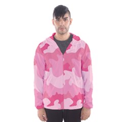 Camo Pink Men s Hooded Windbreaker by MooMoosMumma