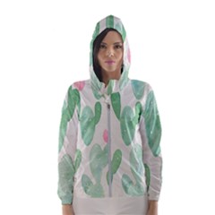 Photography-backdrops-for-baby-pictures-cactus-photo-studio-background-for-birthday-shower-xt-5654 Women s Hooded Windbreaker by Sobalvarro