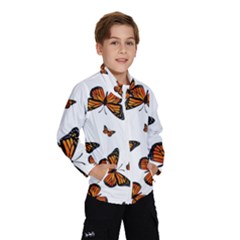 Monarch Butterflies Kids  Windbreaker by SpinnyChairDesigns