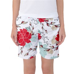 Floral Pattern  Women s Basketball Shorts by Sobalvarro