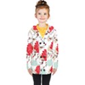 Floral pattern  Kids  Double Breasted Button Coat View1