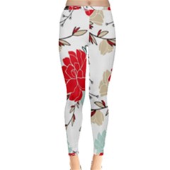 Floral Pattern  Inside Out Leggings by Sobalvarro