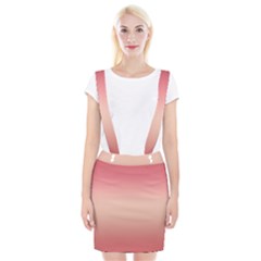 Pink Blush Gradient Ombre Colors Braces Suspender Skirt by SpinnyChairDesigns