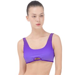 Plum And Violet Purple Gradient Ombre Color The Little Details Bikini Top by SpinnyChairDesigns