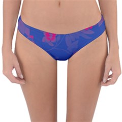 Bi Floral-pattern-background-1308 Reversible Hipster Bikini Bottoms