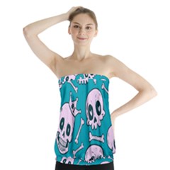 Skull Strapless Top by Sobalvarro