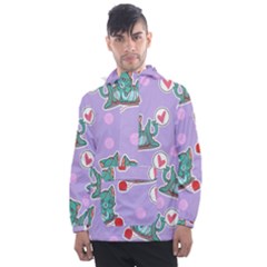 Playing Cats Men s Front Pocket Pullover Windbreaker by Sobalvarro