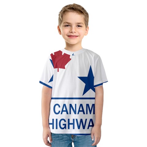 Canam Highway Shield  Kids  Sport Mesh Tee by abbeyz71