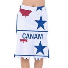 Canam Highway Shield  Short Mermaid Skirt by abbeyz71