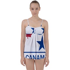 Canam Highway Shield  Babydoll Tankini Set by abbeyz71