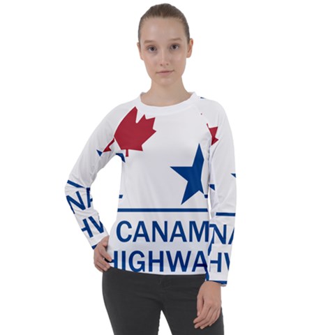 Canam Highway Shield  Women s Long Sleeve Raglan Tee by abbeyz71