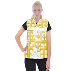 Arms Of The Kingdom Of Jerusalem Women s Button Up Vest by abbeyz71