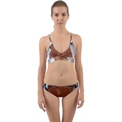 Sexy Boobs Breast Cleavage Woman Wrap Around Bikini Set by HermanTelo