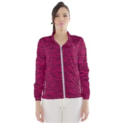 Fuschia Pink Texture Women s Windbreaker by SpinnyChairDesigns