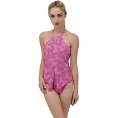 Blush Pink Butterflies Batik Go With The Flow One Piece Swimsuit by SpinnyChairDesigns