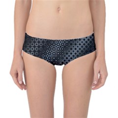 Black Abstract Pattern Classic Bikini Bottoms by SpinnyChairDesigns