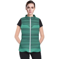 Biscay Green Ombre Women s Puffer Vest by SpinnyChairDesigns