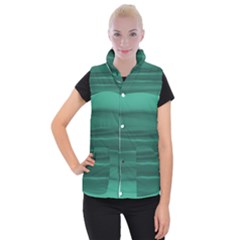 Biscay Green Ombre Women s Button Up Vest by SpinnyChairDesigns