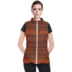 Cinnamon And Rust Ombre Women s Puffer Vest by SpinnyChairDesigns